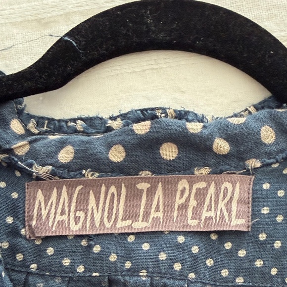 Magnolia Pearl Navy Polka Dot Top - Picture 4 of 9